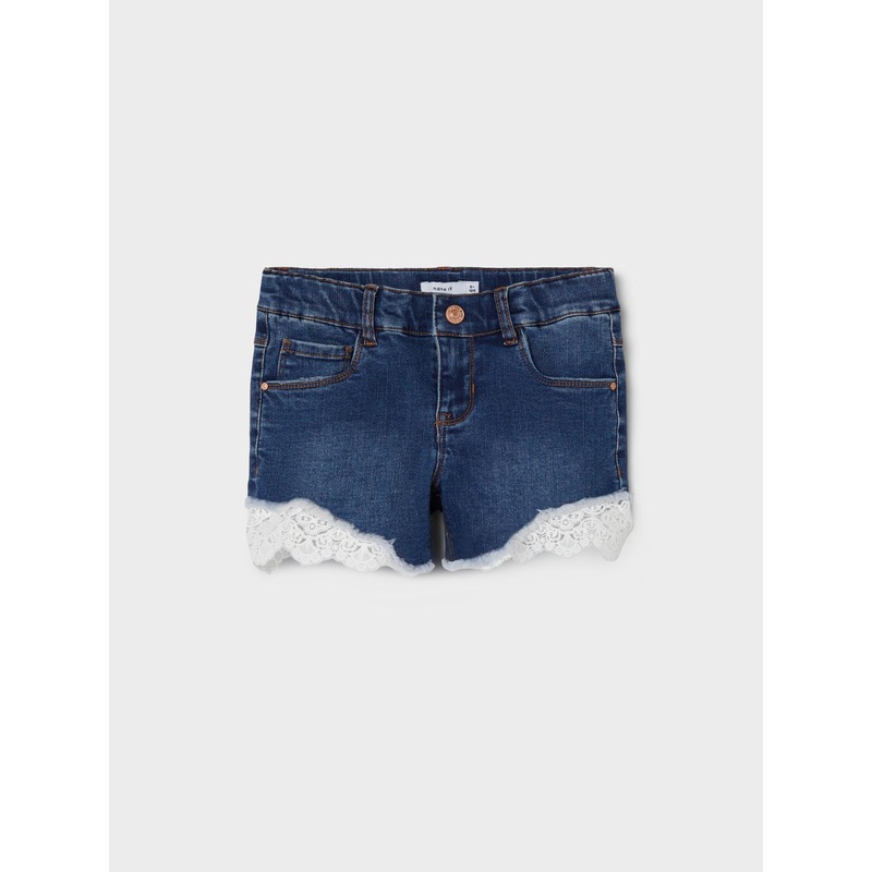 NKFSALLI Shorts - Dark Blue Denim