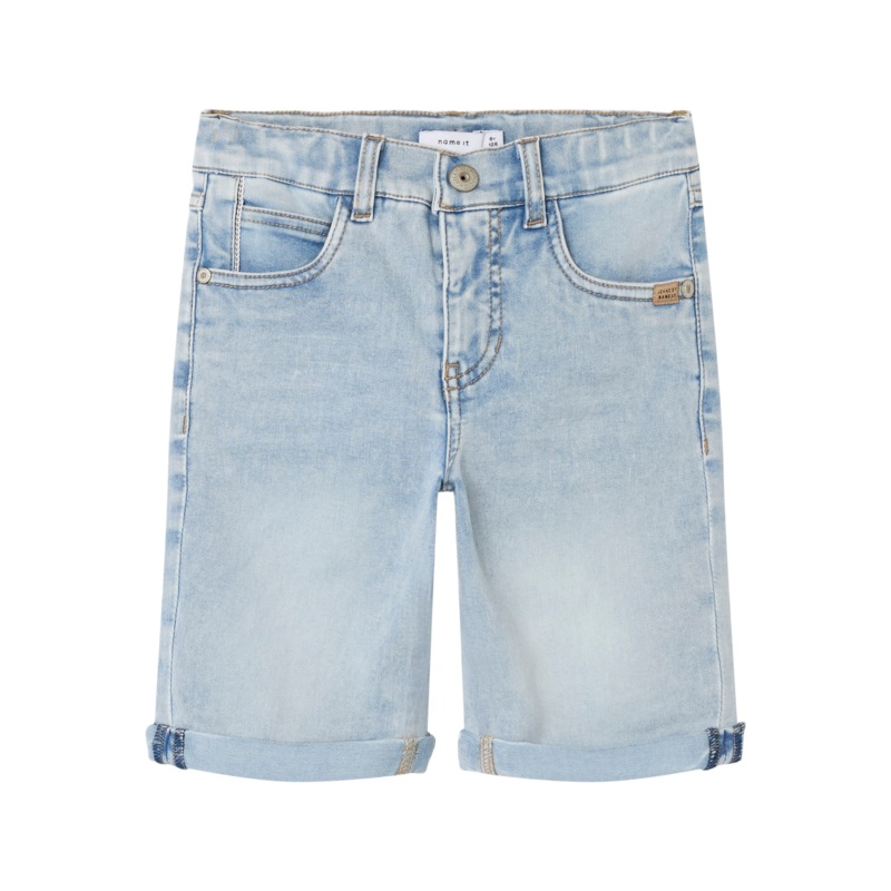 NKMTHEO Shorts - Light Blue Bleached Denim
