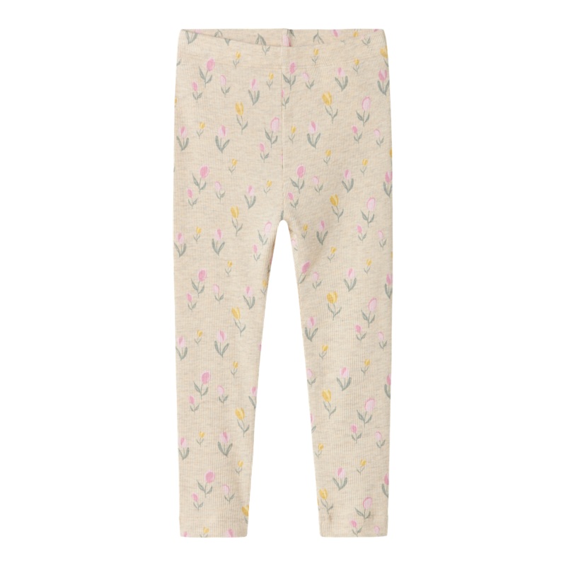 NMFFLOWERKAB Leggings - Peyote Melange