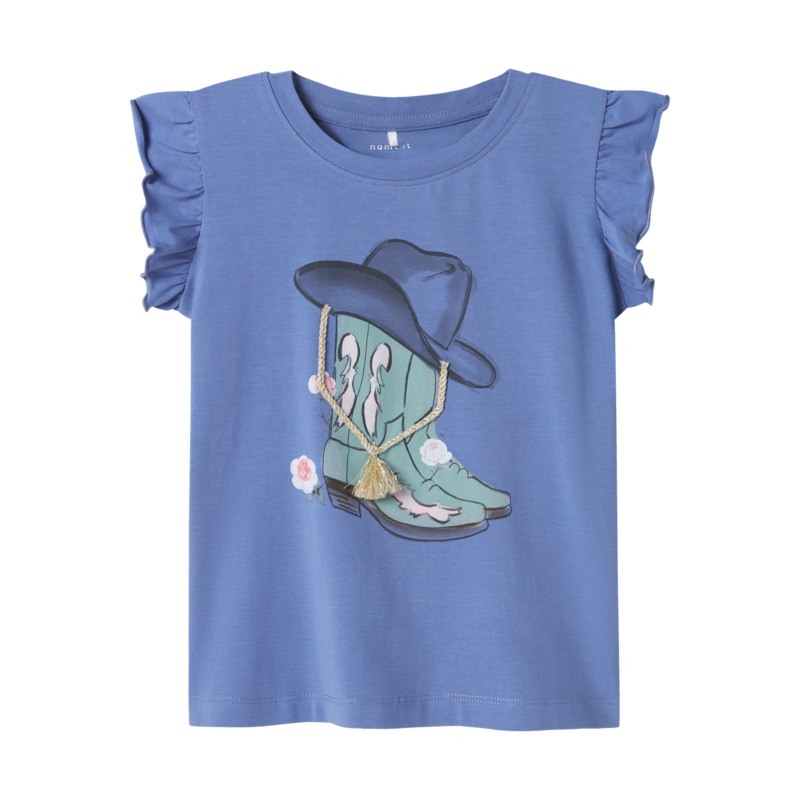 NMFHADIA Top - Bleached Denim|92|98|104|110|116