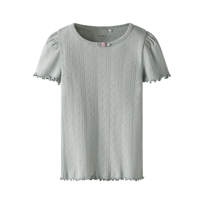 NMFJSILKE Top - Aqua Gray|92|98|104|110|116