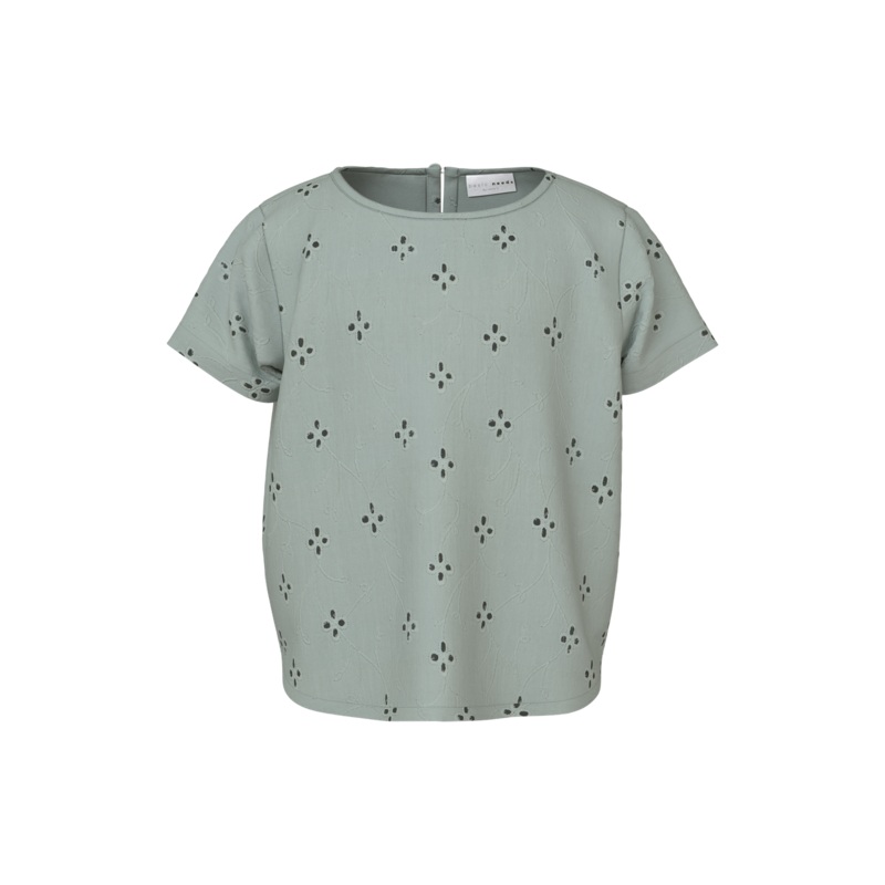 NMFVIOLETA Top - Aqua Gray|92|98|104|110|116