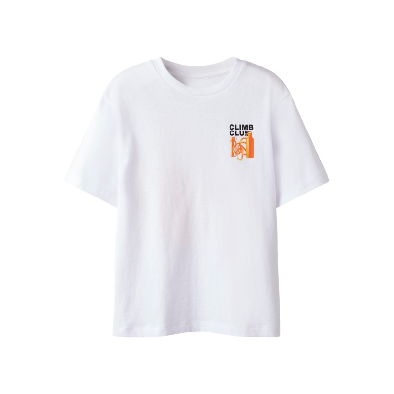 NKMKASPES Top - Bright White|116|122/128|134/140|146/152