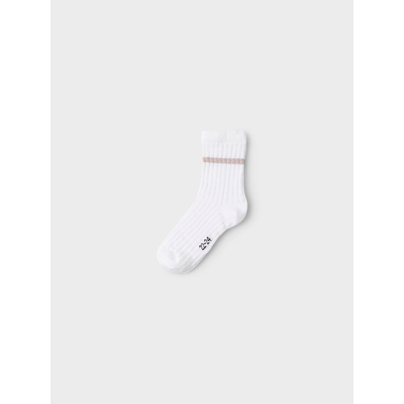 NMFKASHA Socks - Bright White|19/21|22/24|25/27|28/30