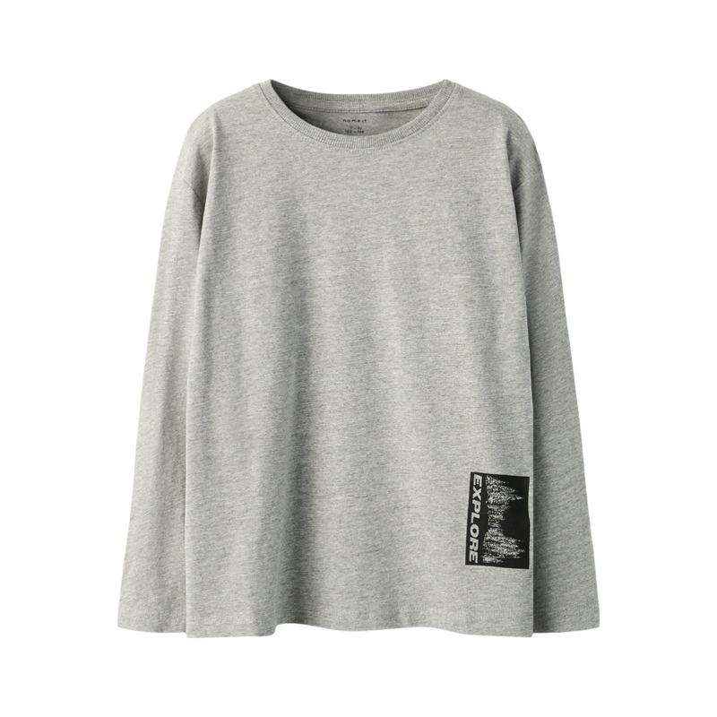 NKMOWEN Top - Grey Melange|116|122/128|134/140|146/152