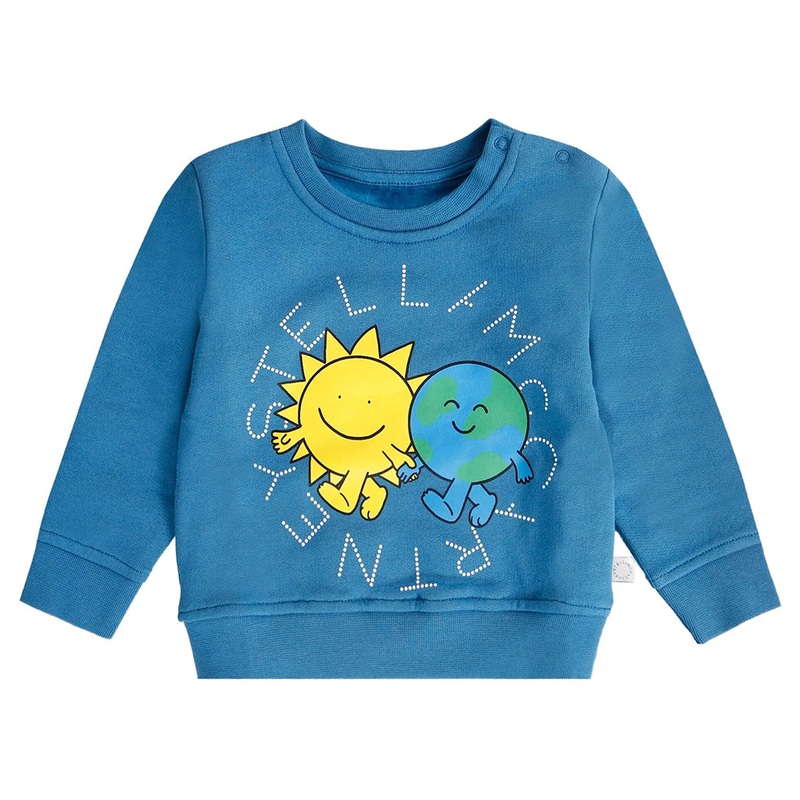 Stella McCartney Kids Earth Characters Fleece Sweatshirt