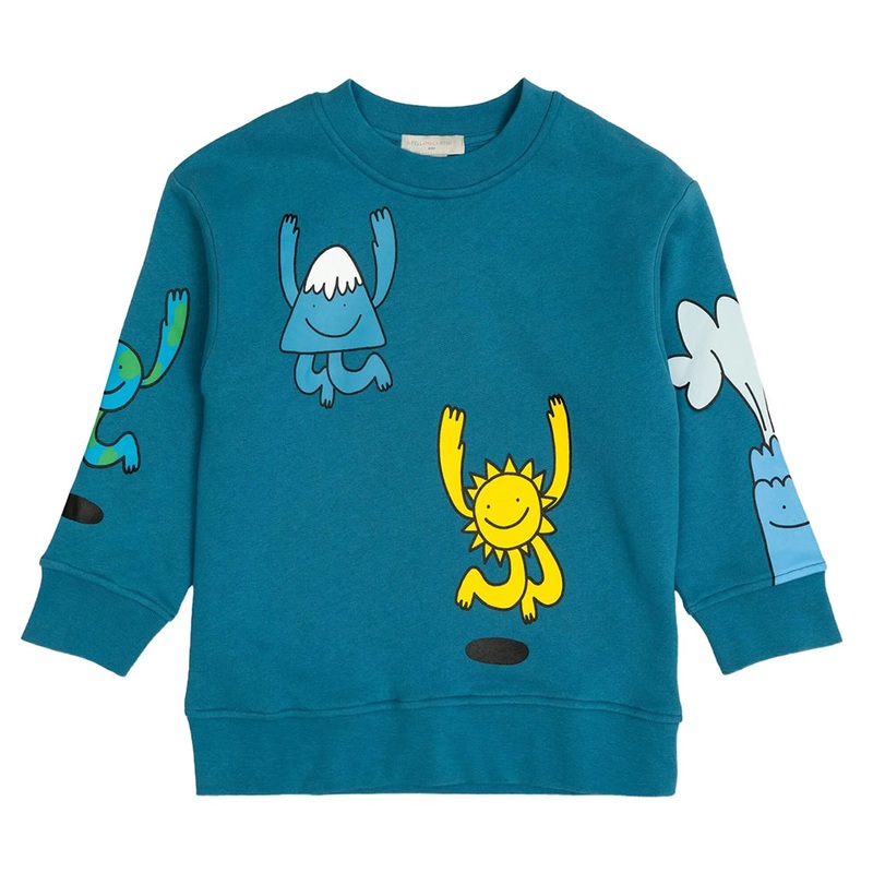 Stella McCartney Kids Earth Gang Fleece Sweatshirt