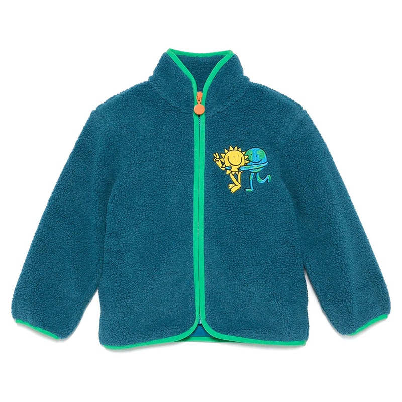 Stella McCartney Kids Earth Gang Teddy Fleece Jacket