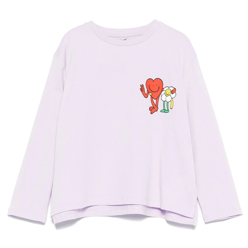 Stella McCartney Kids Heart Flower Print T-shirt