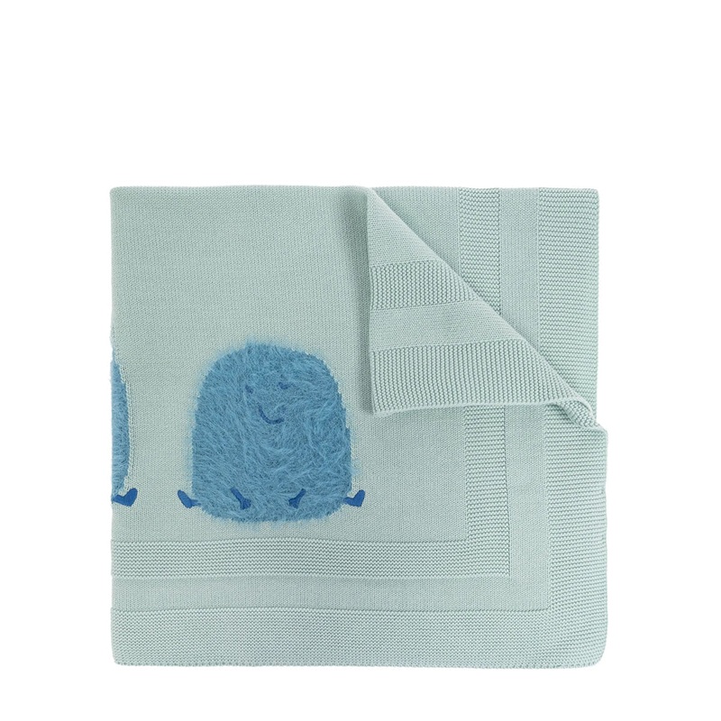 Stella McCartney Kids Yeti Cotton Knit Blanket