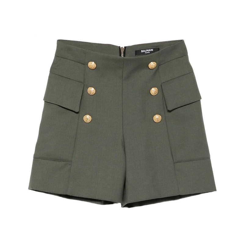 Balmain Kids Shorts|Khaki|12 Years|14 Years