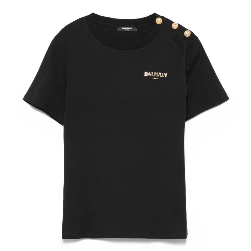 Balmain Kids T-shirt|Black|4 Years|6 Years|8 Years|10 Years|12 Years|14 Years