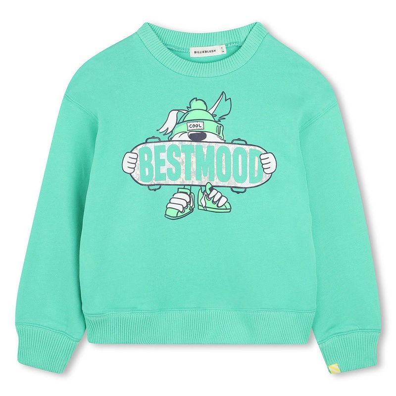 Billieblush Sweatshirt|Turquoise|3 Years|4 Years|6 Years|8 Years|10 Years