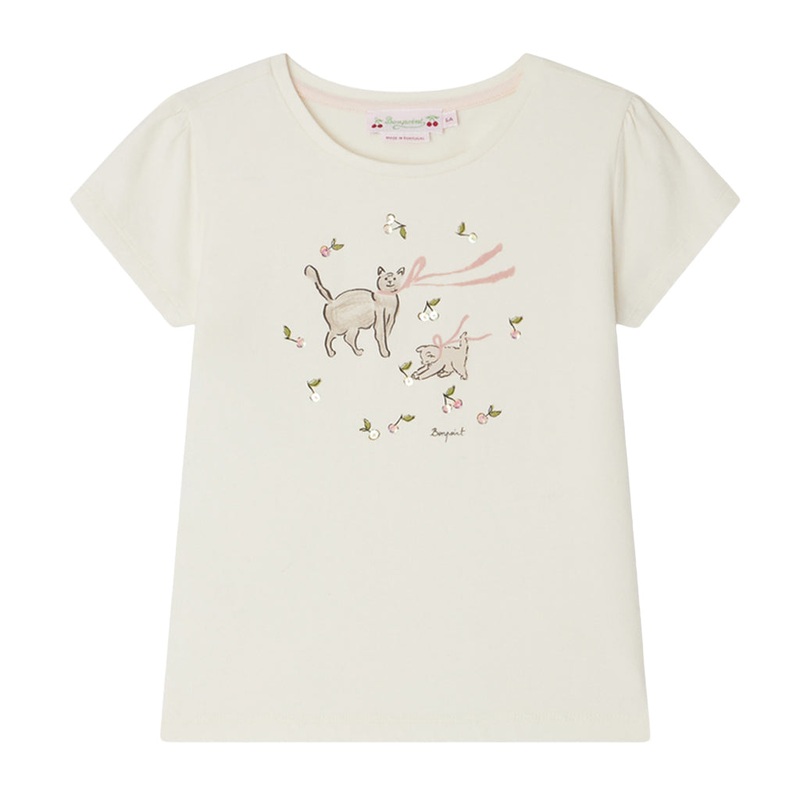 Bonpoint Capricia T-shirt|Ivory|4 Years|6 Years|8 Years|10 Years|12 Years|14 Years