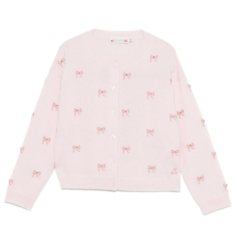 Bonpoint Jabara Cardigan|Pink|4 Years|6 Years|8 Years|10 Years|12 Years|14 Years