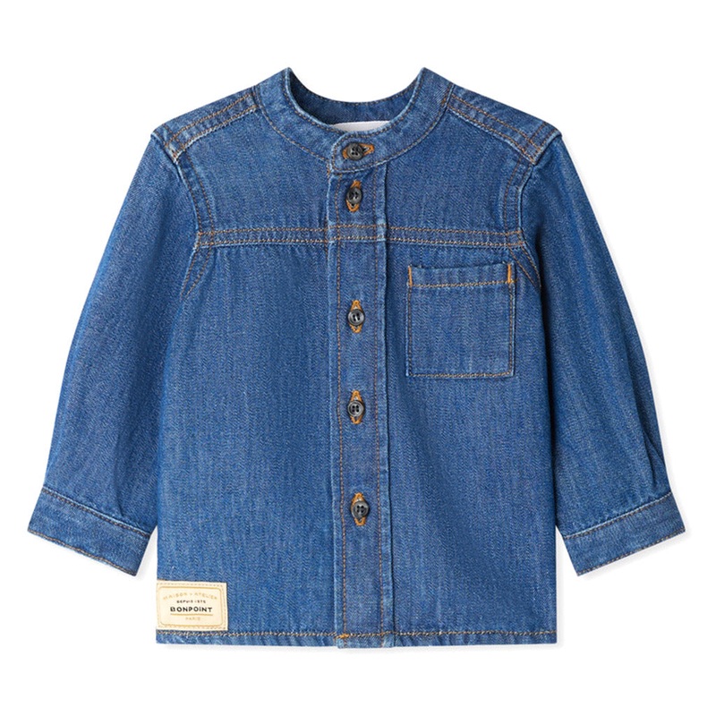 Bonpoint Jace Shirt|Blue|12 Months|18 Months|2 Years|3 Years
