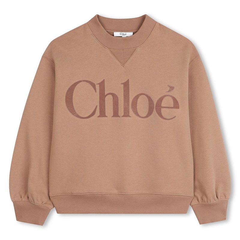 Chlo Kids Logo Sweatshirt|Brown|4 Years|6 Years|8 Years|10 Years|12 Years|14 Years