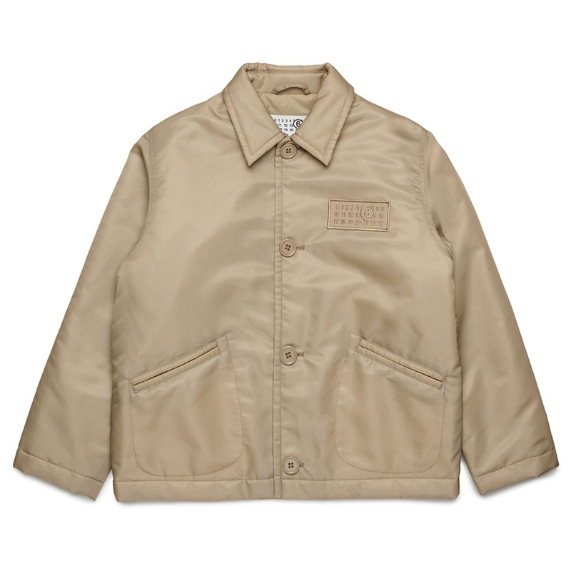 MM6 Kids Bomber Jacket|Beige|4 Years|6 Years|8 Years|10 Years|12 Years|14 Years|16 Years