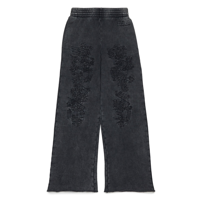 MM6 Kids Ribbed Sweatpants|Black|4 Years|6 Years|8 Years|10 Years|12 Years|14 Years|16 Years