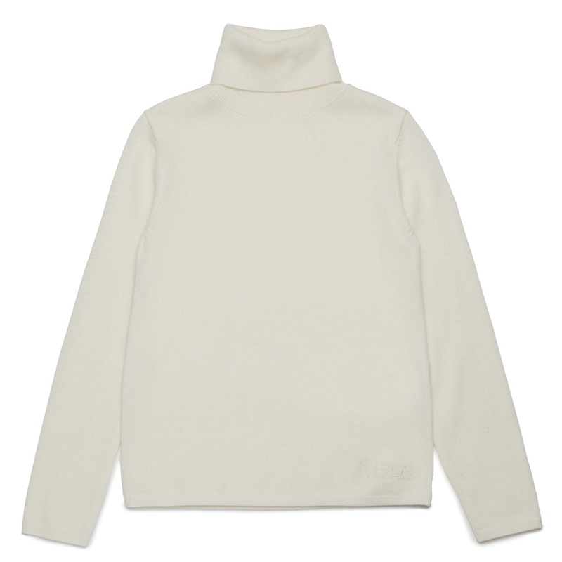 MM6 Kids Turtle Neck Sweater|White|4 Years|6 Years|8 Years|10 Years|12 Years|14 Years|16 Years