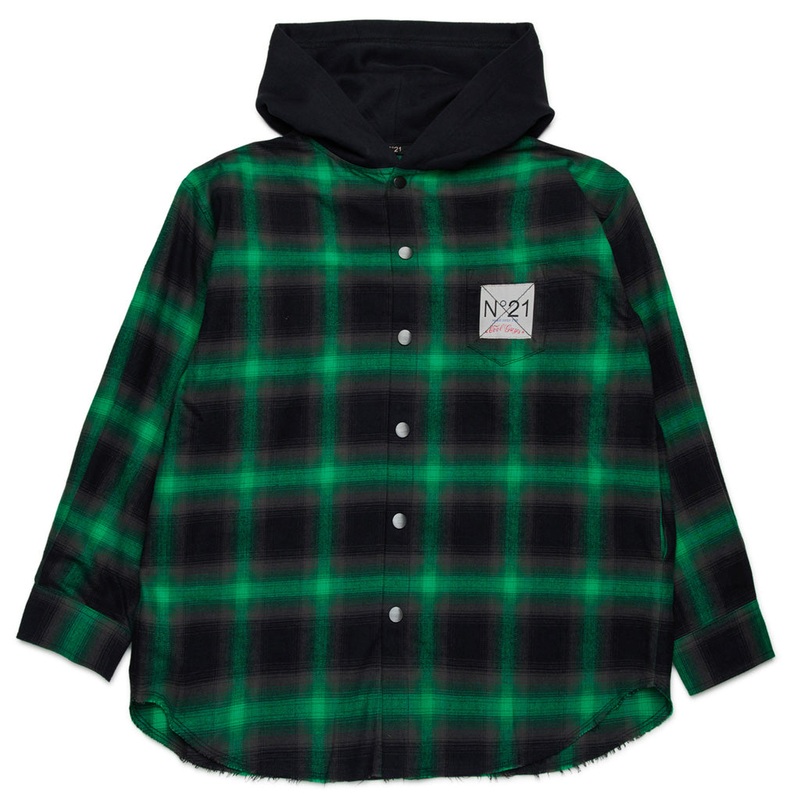 N21 Kids Plaid Shirt|Green|12 Years|14 Years|16 Years