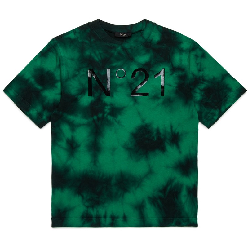 N21 Kids Tie Dye T-shirt|Green|12 Years|14 Years|16 Years