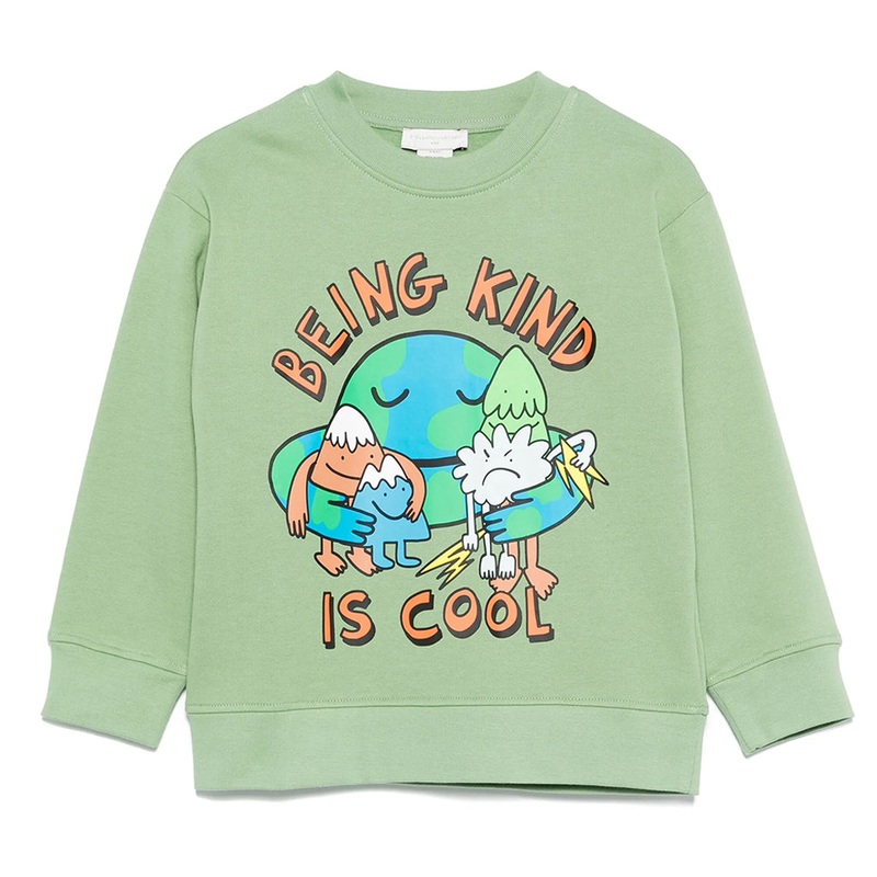 Stella McCartney Kids Being Kind Fleece Sweatshirt