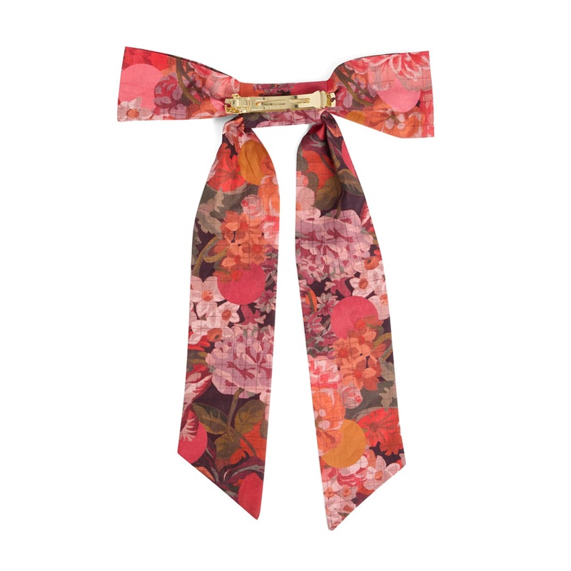 Bonpoint Domina Bow Hair Clip|Red|One-size