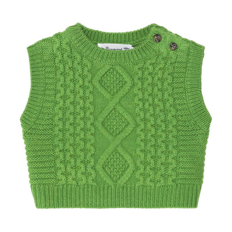 Bonpoint Joon Sweater|Green|12 Months|18 Months|2 Years|3 Years