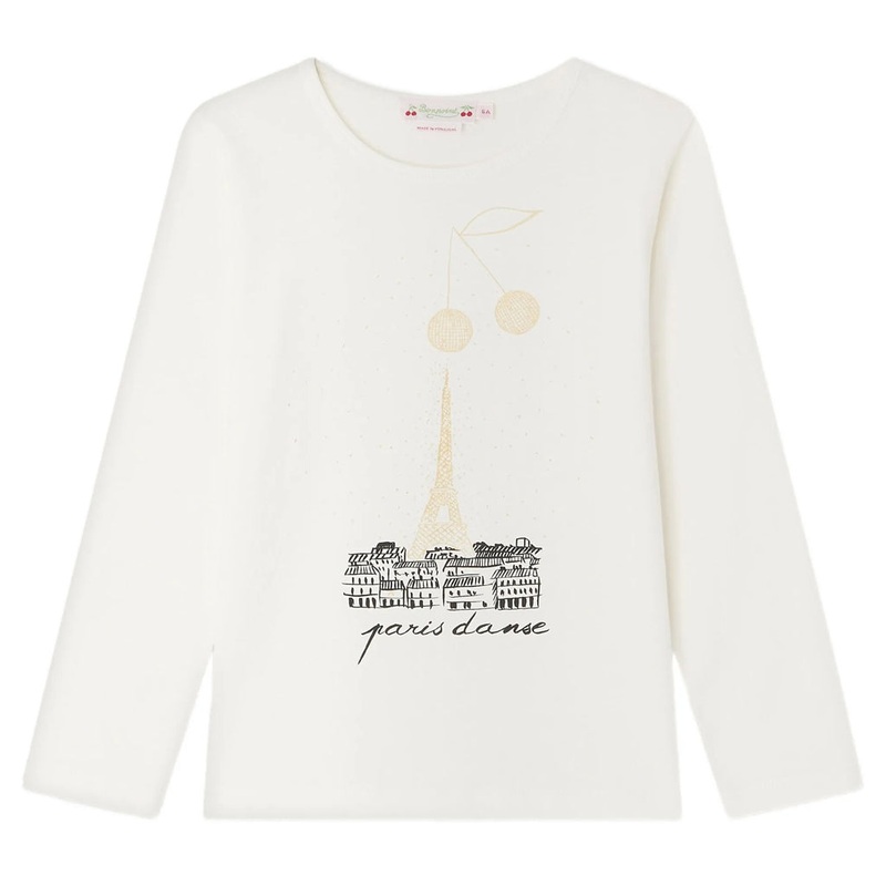Bonpoint Tidjiane T-shirt|Ivory|4 Years|6 Years|8 Years|10 Years|12 Years|14 Years