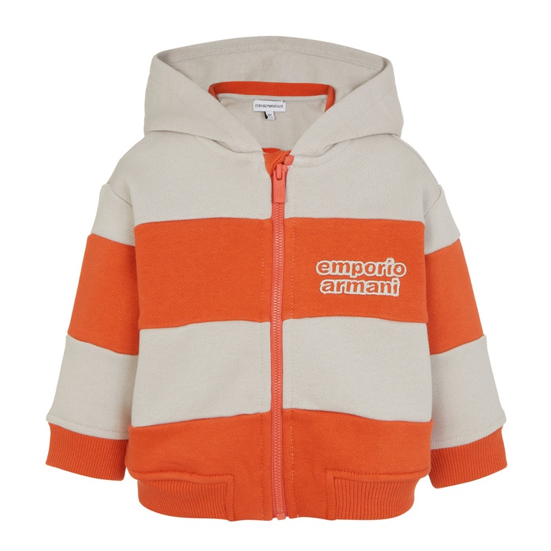 Emporio Armani Junior Striped Sweat Jacket