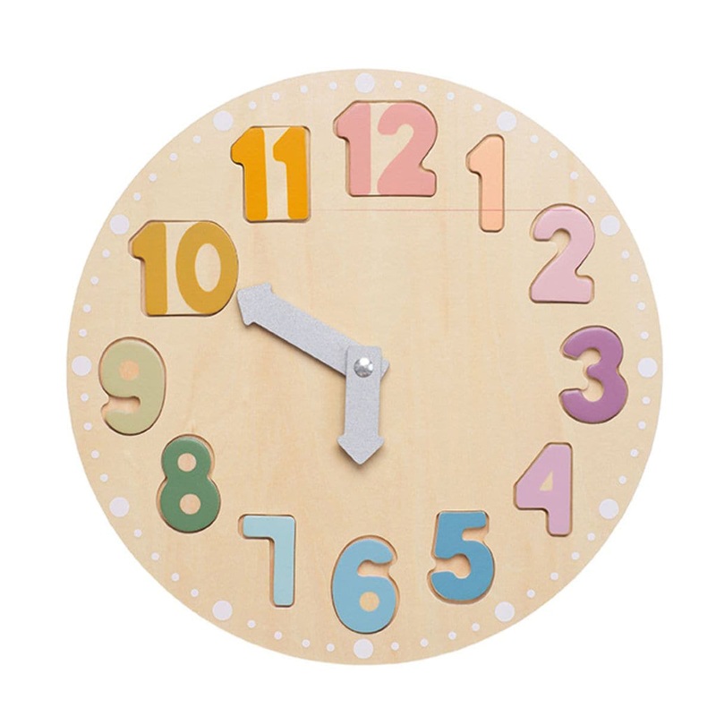 Jabadabado Puzzle Clock|Brown|One-size
