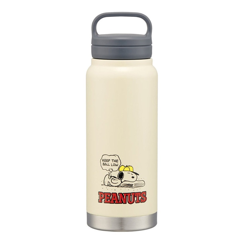 Skater Snoopy Baseball Screw Handle Mug Bottle