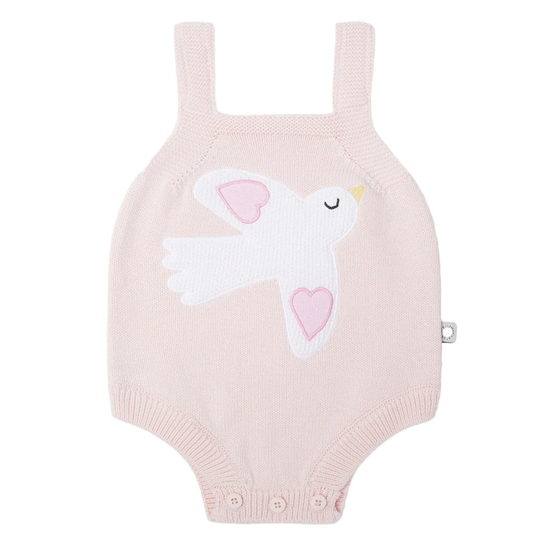 Stella McCartney Kids Bird Cotton Knit Body