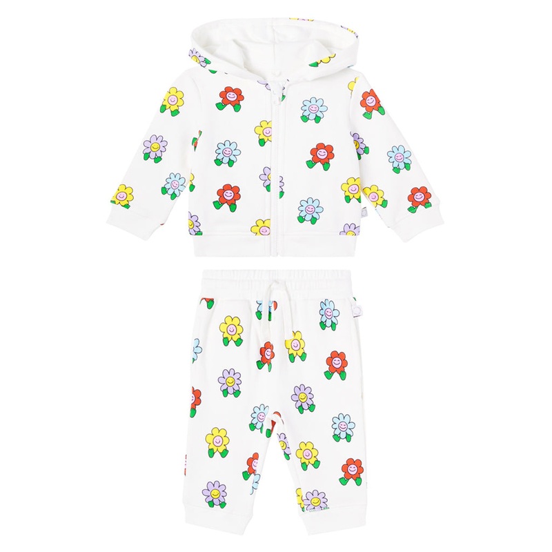 Stella McCartney Kids Flowers All-Over Print Fleece Tracksuit