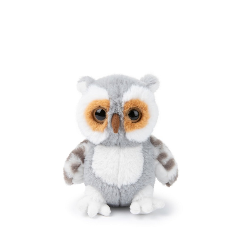 WWF ECO Fluffy Grey Owl - 15cm