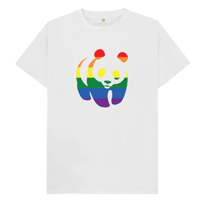 WWF Rainbow Panda T-shirt|White|2 Years|6 Years|4 Years|8 Years|10 Years