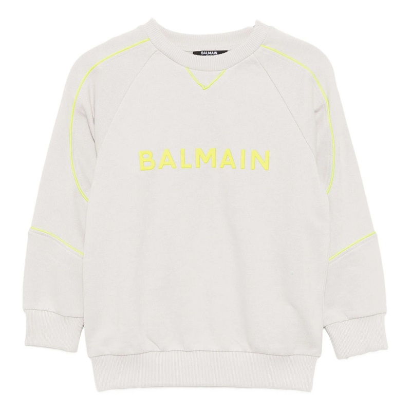 Balmain Kids Sweatshirt|Grey|4 Years|6 Years|8 Years|10 Years|12 Years|14 Years