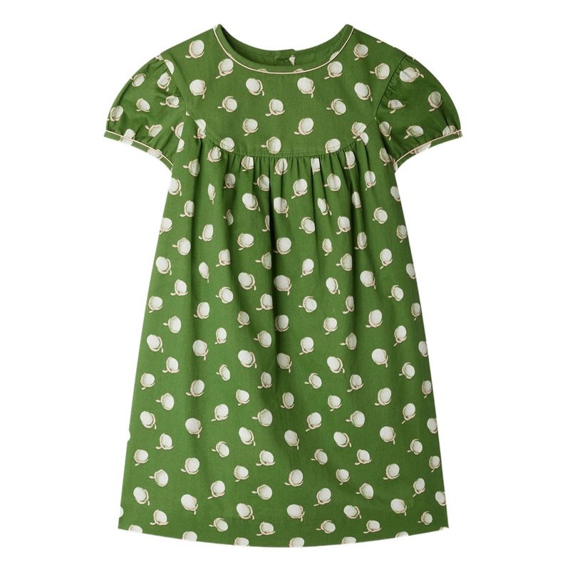 Bonpoint Alinda Dress|Green|4 Years|6 Years|8 Years|10 Years|12 Years|14 Years