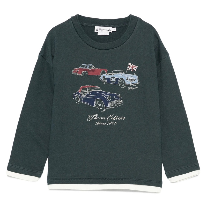 Bonpoint Bartholome T-shirt|Blue|4 Years|6 Years|8 Years|10 Years|12 Years|14 Years
