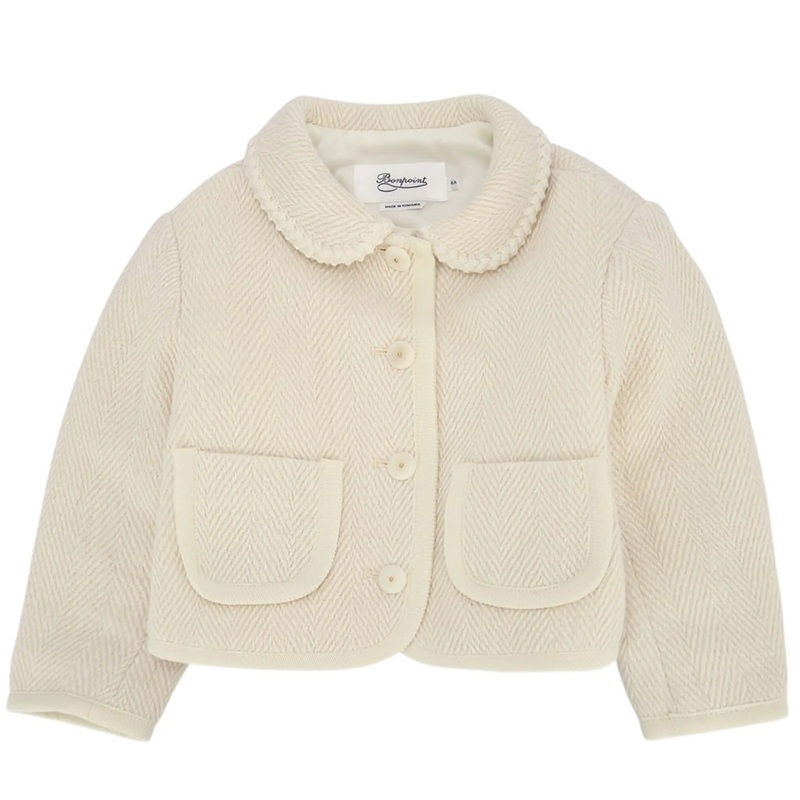 Bonpoint Janica Jacket|Ivory|4 Years|6 Years|8 Years|10 Years|12 Years|14 Years