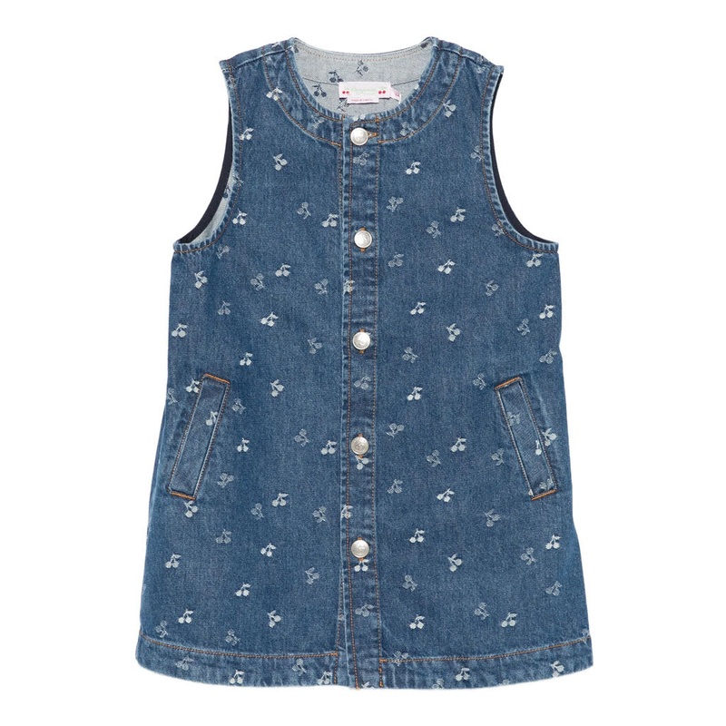 Bonpoint Jette Dress|Indigo|4 Years|6 Years|8 Years|10 Years|12 Years|14 Years