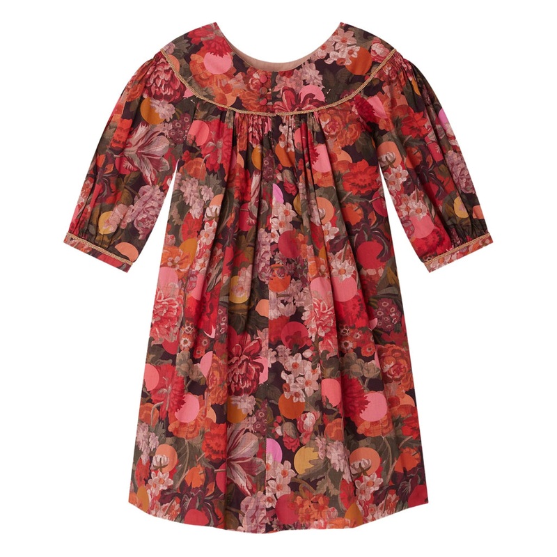 Bonpoint Josianne Dress|Red|4 Years|6 Years|8 Years|10 Years|12 Years