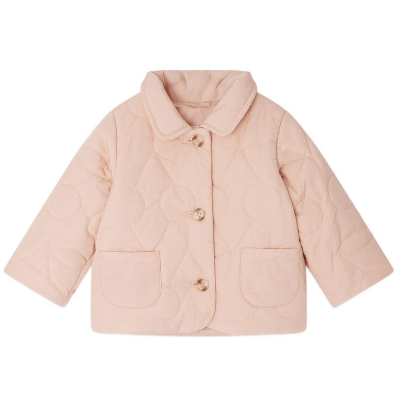 Bonpoint Juno Quilted Jacket|Pink|12 Months|18 Months|2 Years|3 Years