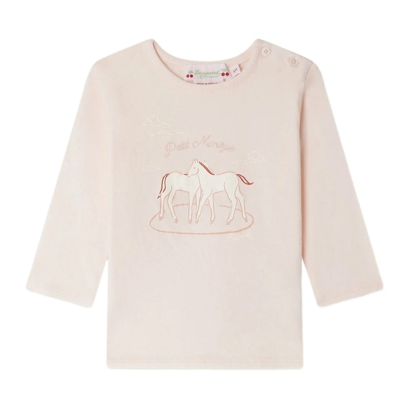 Bonpoint Tahsina T-shirt|Pink|12 Months|18 Months|2 Years|3 Years