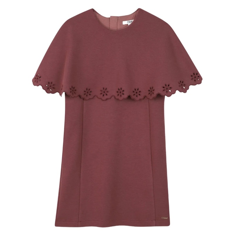 Chlo Kids Short Sleeved Dress|Purple|4 Years|6 Years|8 Years|10 Years|12 Years