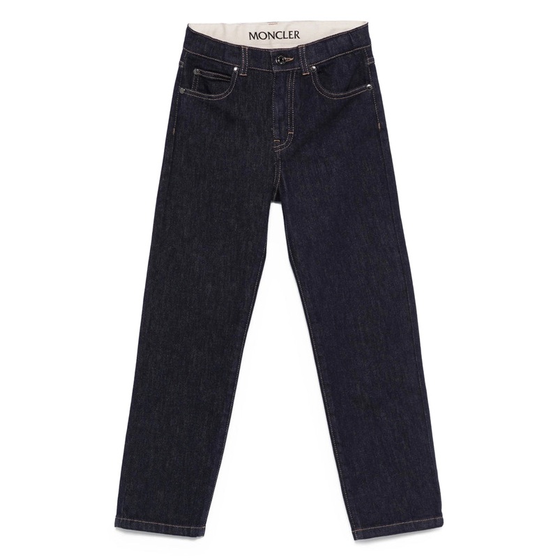 Moncler Enfant Reactive Dye Denim Trousers