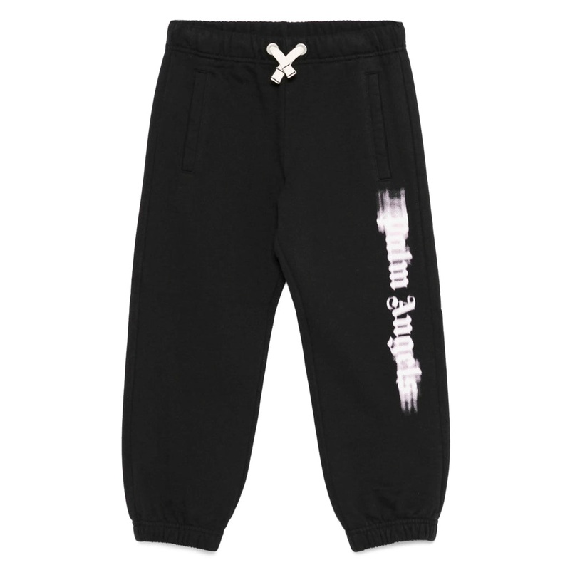 Palm Angels Kids Blurred Logo Regular Sweatpants
