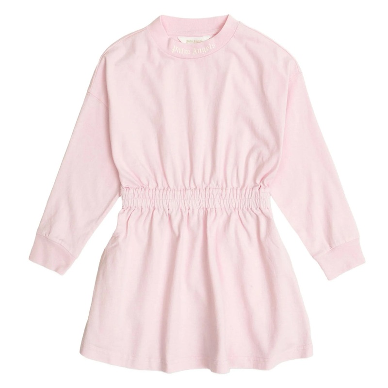 Palm Angels Kids Over Logo T-shirt Dress