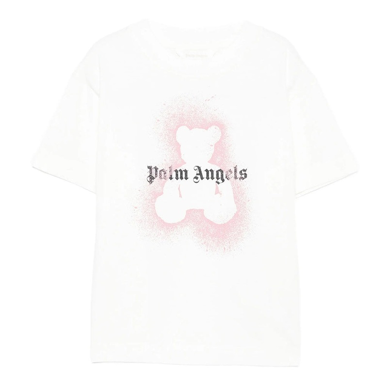 Palm Angels Kids PA Spray Bear Reg Tee
